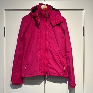 Women Superdry Windcheater with fleece and hood